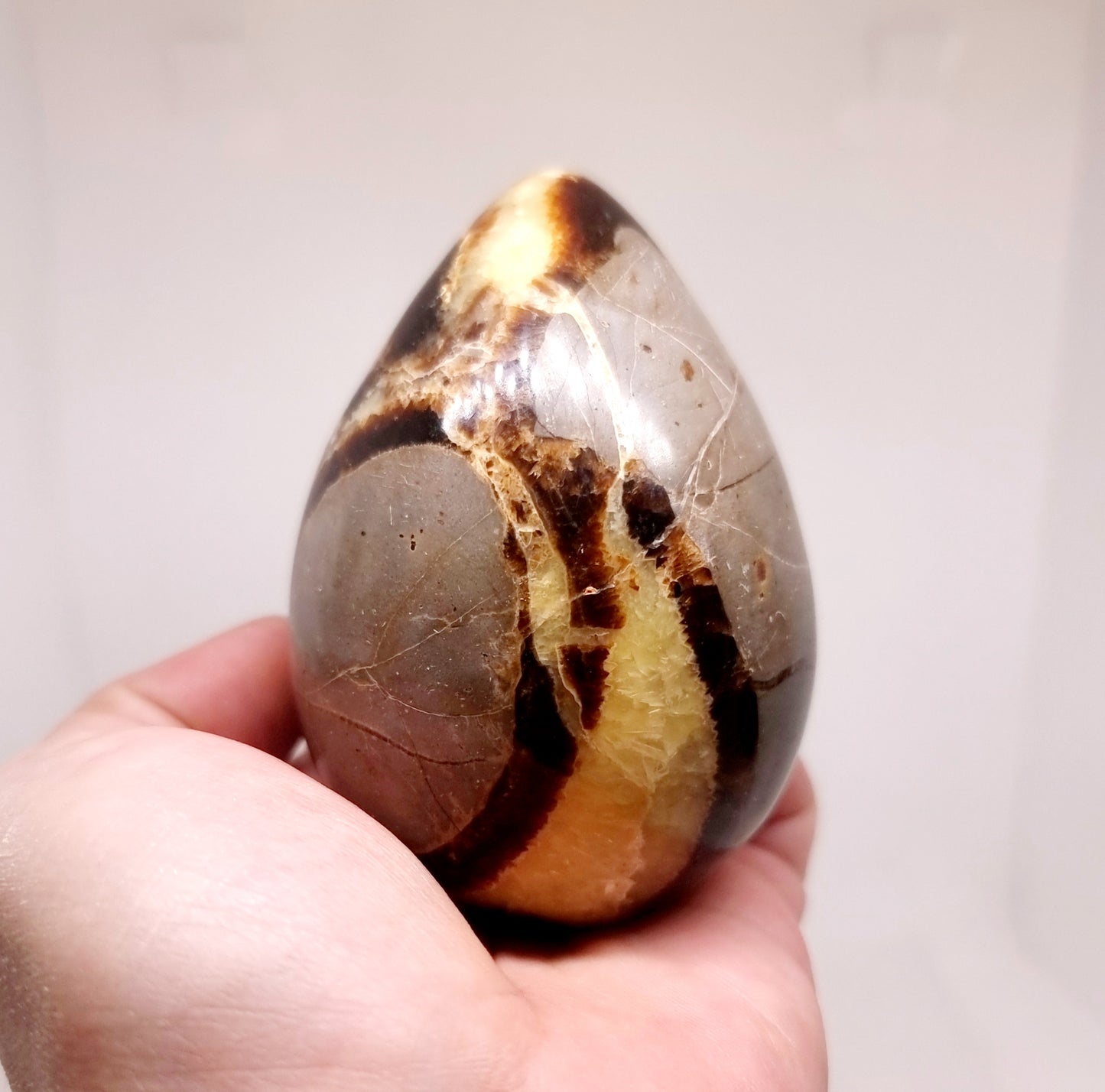 SEPTARIAN POLISHED DRAGON EGG 408 g - SHAMANIC HEALING