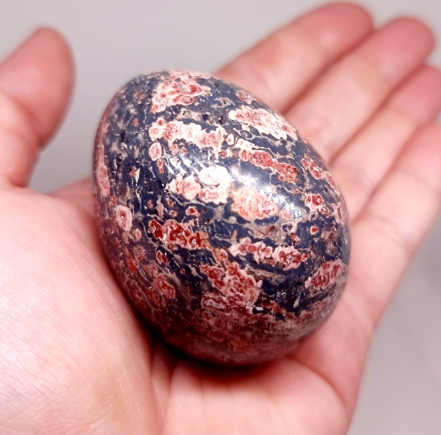 SNAKESKIN RHYOLITE JASPER EGG 143 g - GROUNDING & PROTECTION