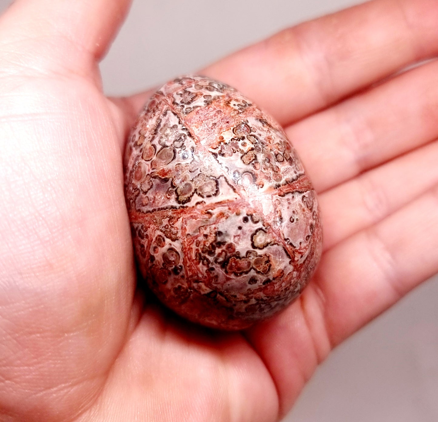 SNAKESKIN RHYOLITE JASPER EGG 80 g - GROUNDING & PROTECTION