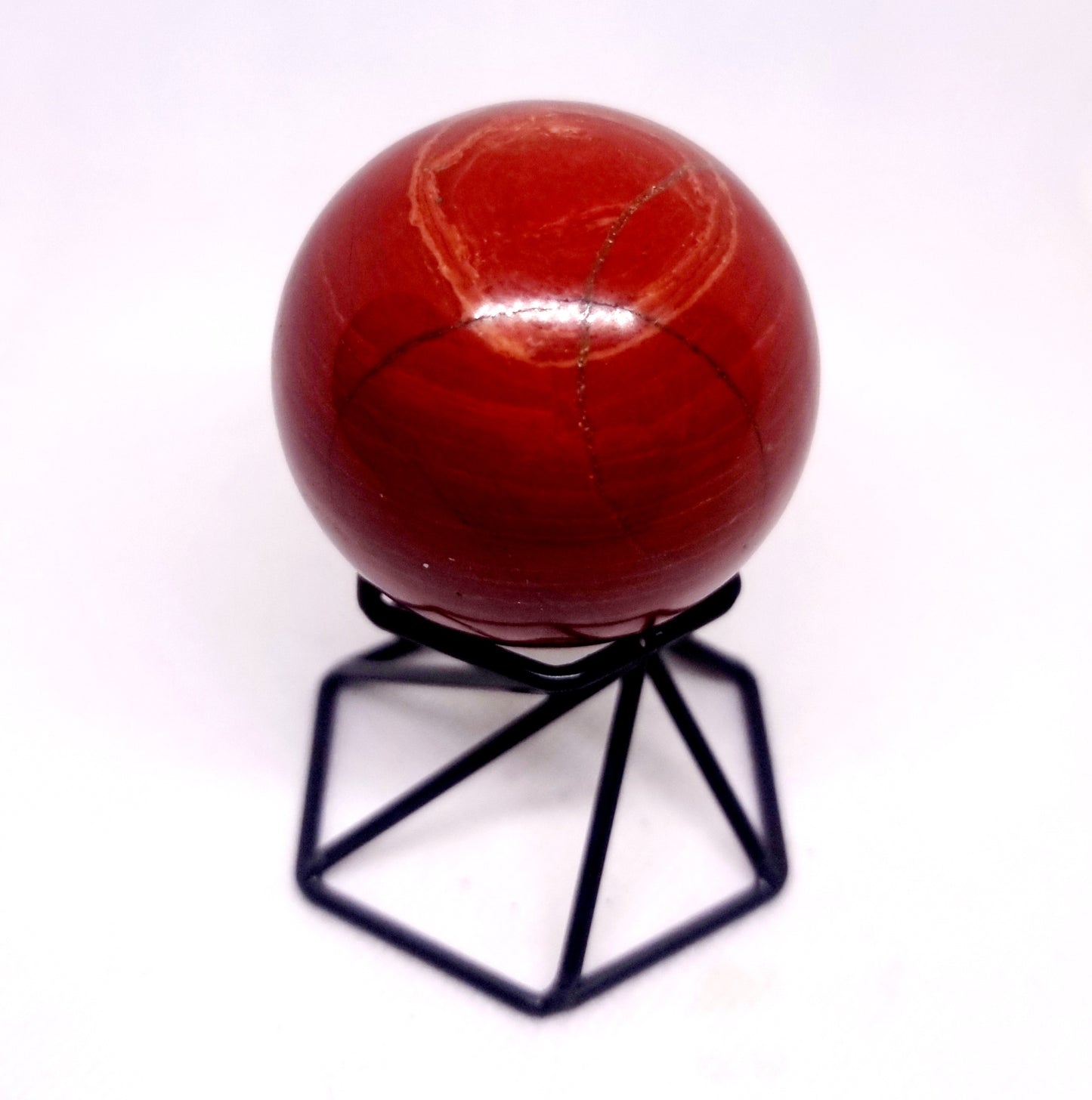 RED JASPER POLISHED SPHERE (A) 6 cm - GROUNDING & COMFORT