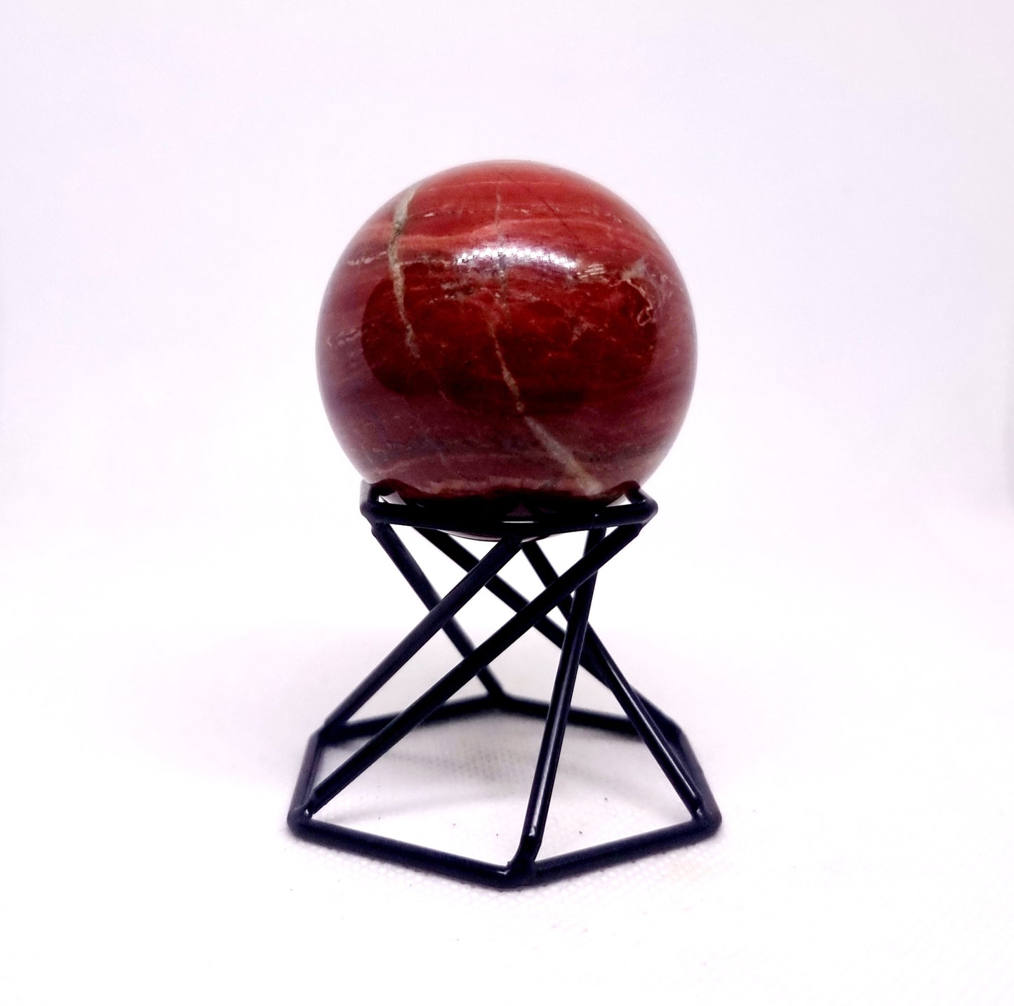 RED JASPER POLISHED SPHERE 6 cm - GROUNDING & COMFORT