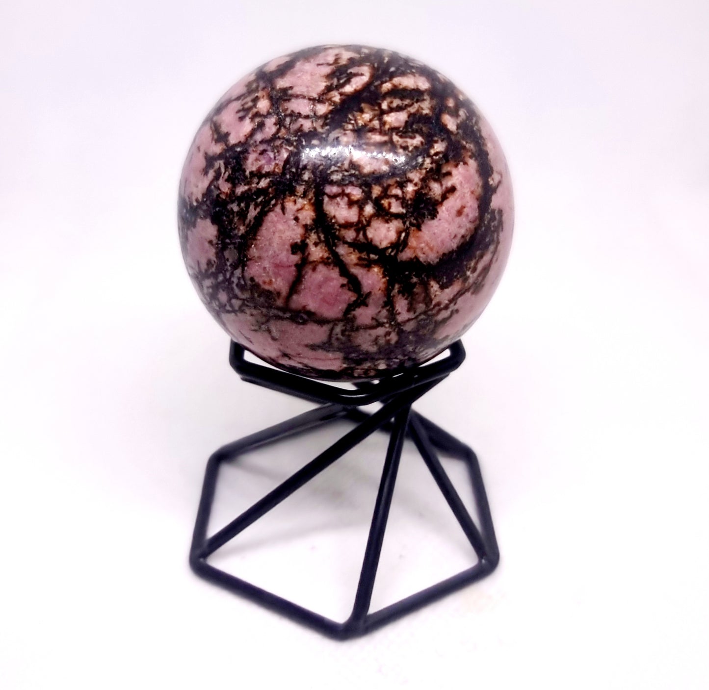 RHODONITE POLISHED SPHERE (A) 6 cm - LOVE