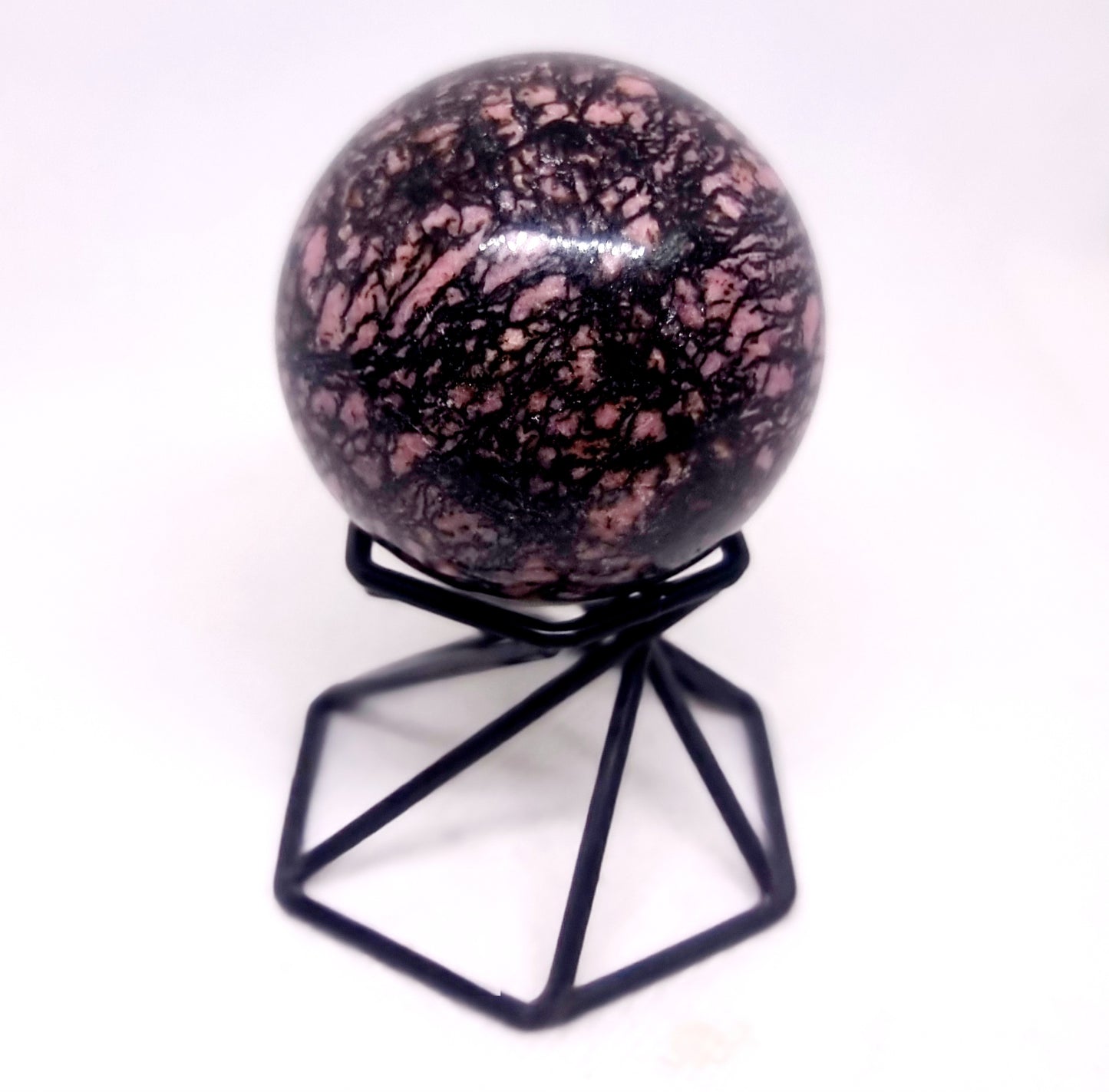 RHODONITE POLISHED SPHERE (B) 6 cm - LOVE