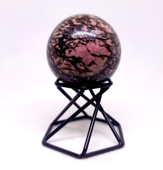 RHODONITE POLISHED SPHERE (B) 6 cm - LOVE