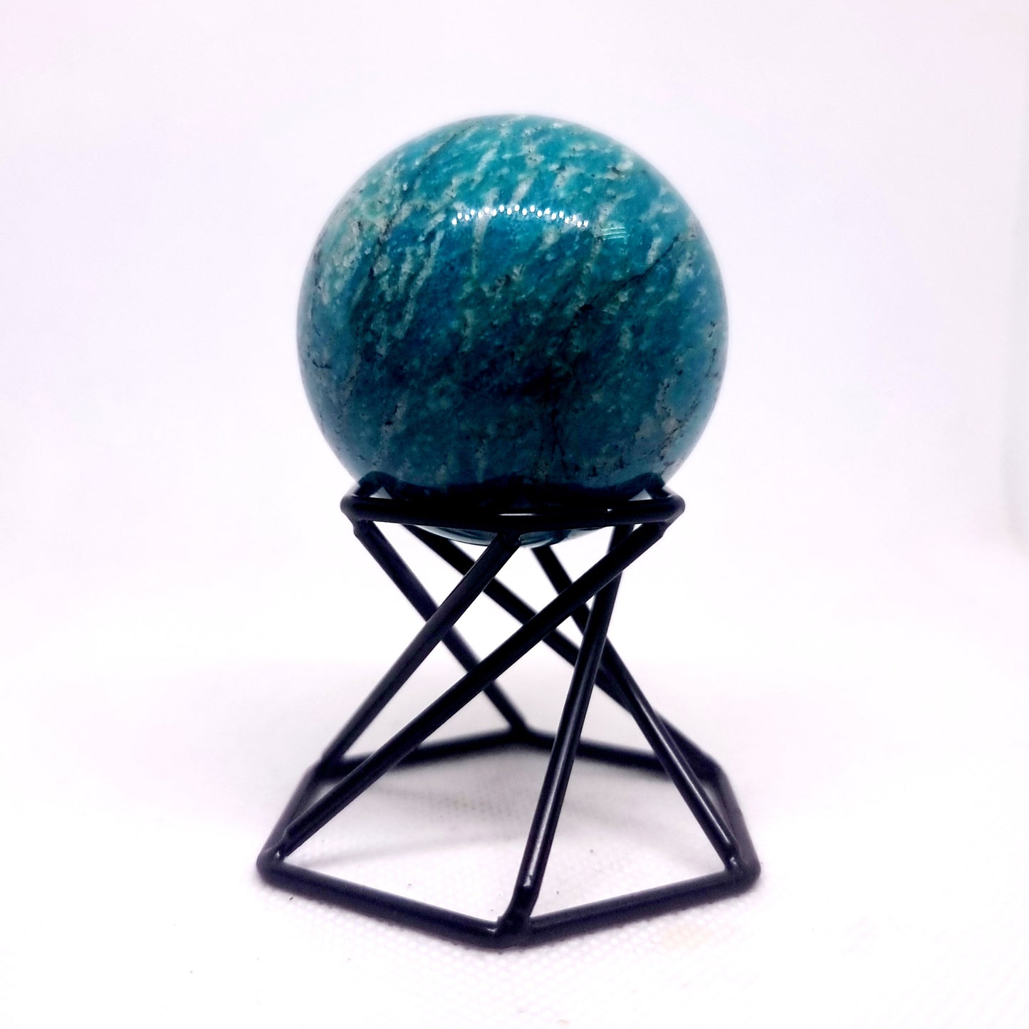 AMAZONITE POLISHED SPHERE (A) 5 cm - COMMUNICATION