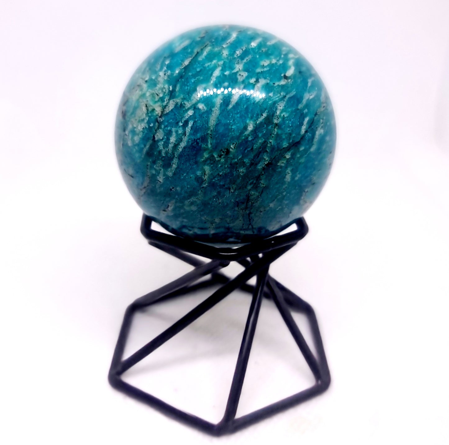 AMAZONITE POLISHED SPHERE (A) 5 cm - COMMUNICATION