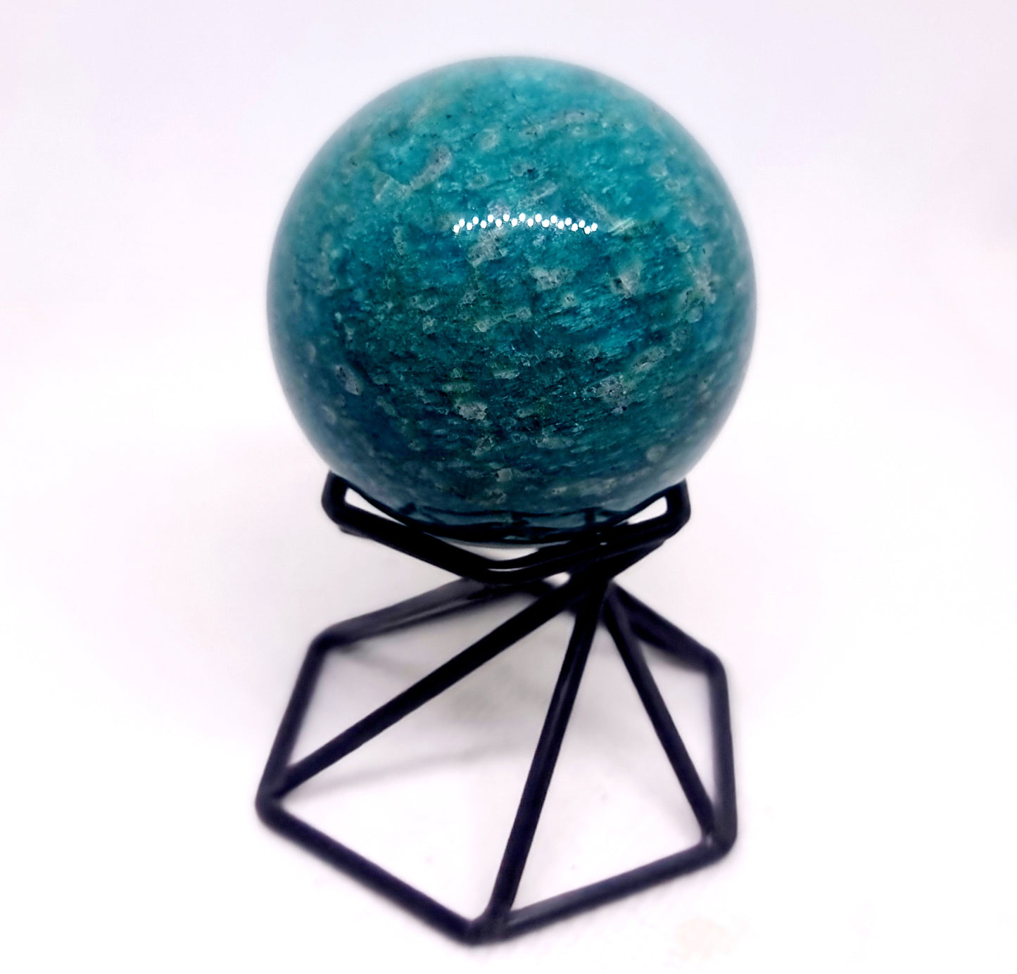 AMAZONITE POLISHED SPHERE (B) 5 cm - COMMUNICATION