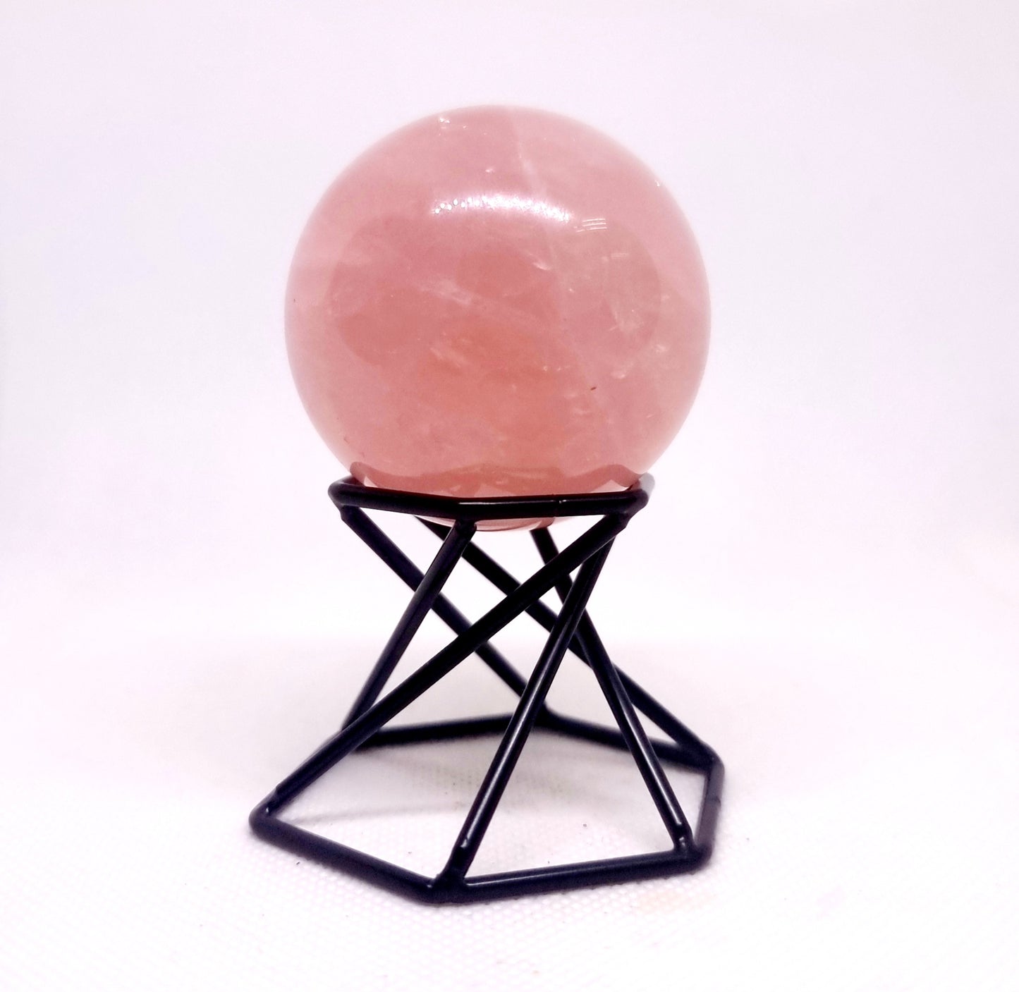 ROSE QUARTZ POLISHED SPHERE 6 cm  - LOVE