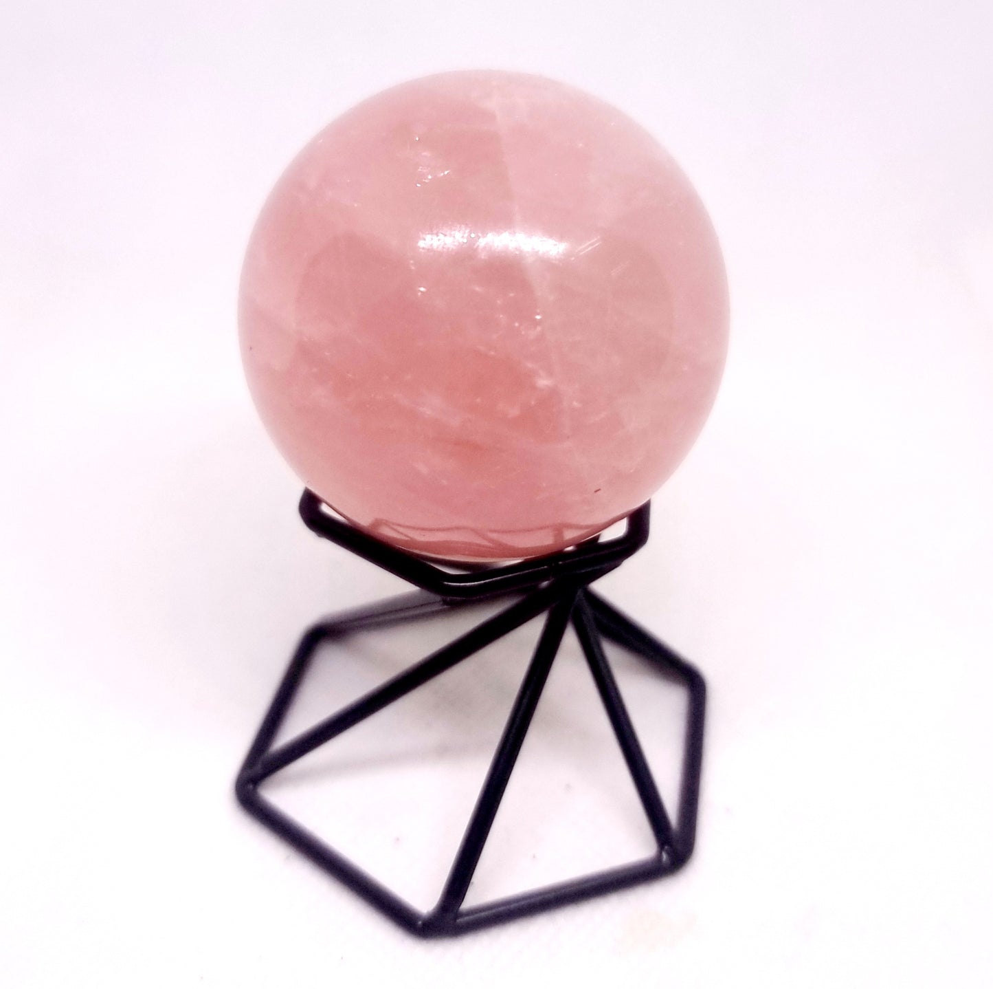 ROSE QUARTZ POLISHED SPHERE 6 cm  - LOVE