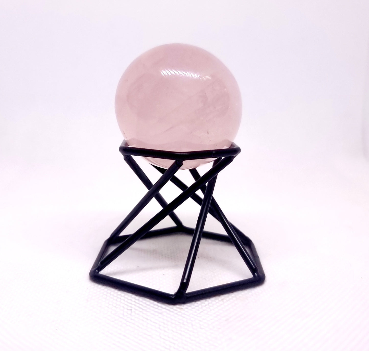 ROSE QUARTZ STAR POLISHED SPHERE 3 cm - LOVE