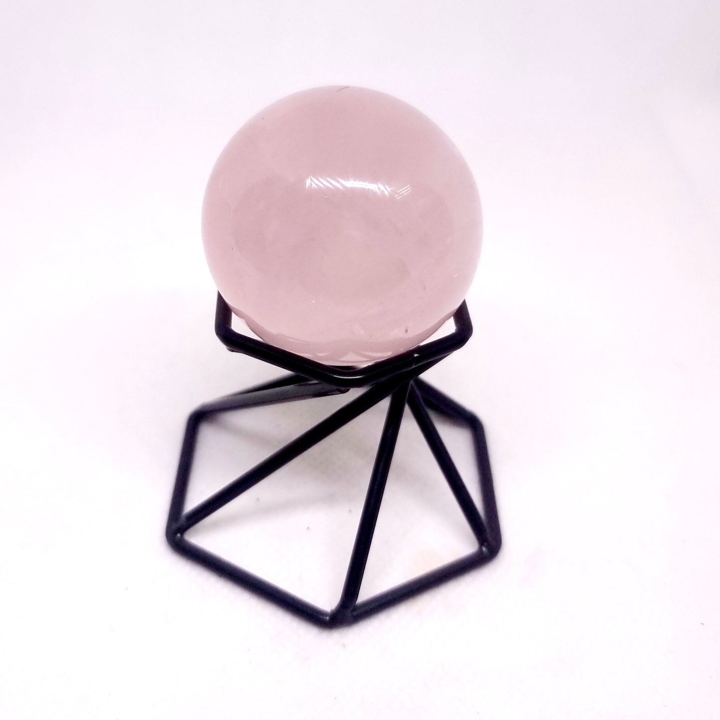 ROSE QUARTZ STAR POLISHED SPHERE 3 cm - LOVE