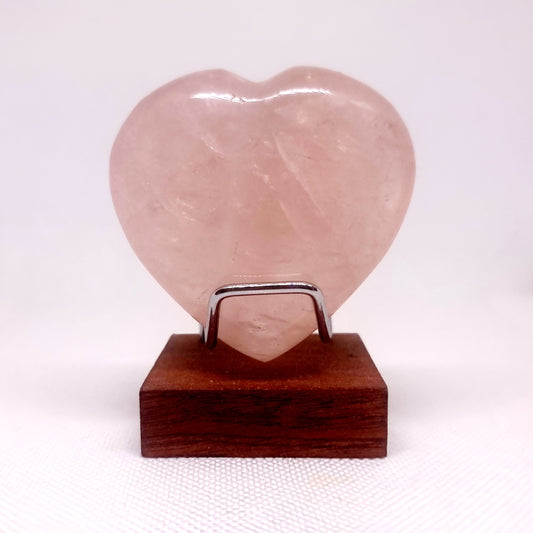 ROSE QUARTZ POLISHED HEART 6 x 6 cm -  UNCONDITIONAL LOVE