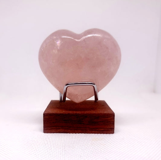 ROSE QUARTZ POLISHED HEART 5 x 6 cm -  UNCONDITIONAL LOVE