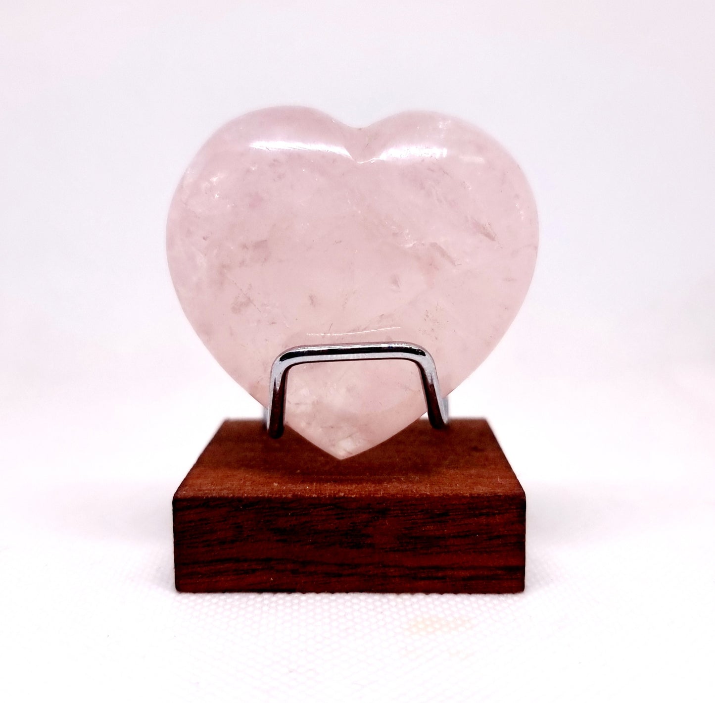 ROSE QUARTZ POLISHED HEART 5 x 5 cm -  UNCONDITIONAL LOVE