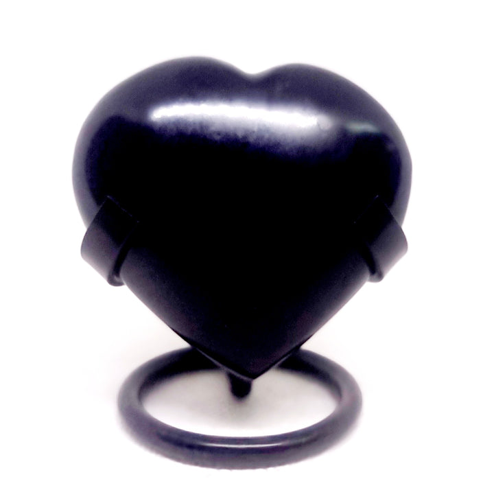 Black Basalt Polished Hearts 6 cm - Wildlings Crystals South Africa