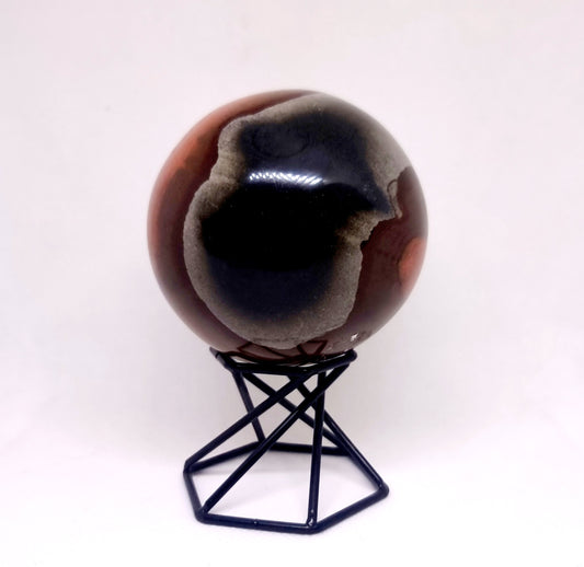 POLYCHROME JASPER POLISHED SPHERE 7 cm - GROUNDING