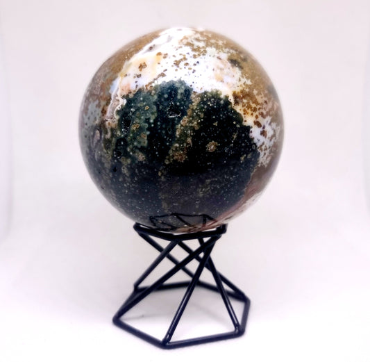 OCEAN JASPER POLISHED SPHERE 8 cm ( 701g ) - SELF EXPRESSION