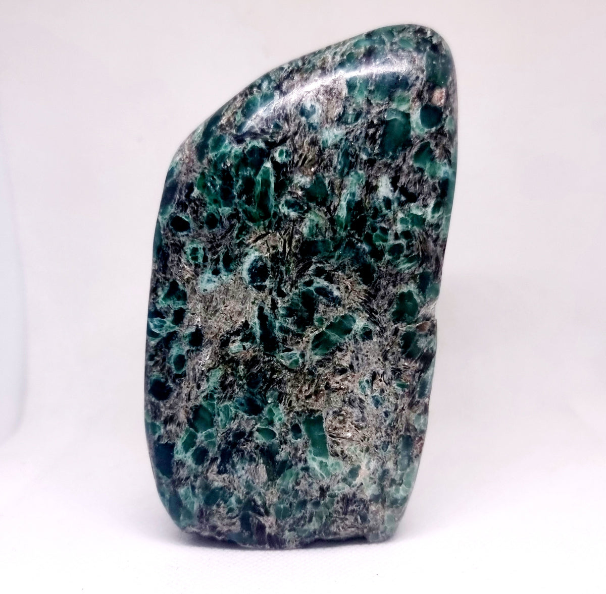 Emerald In Mica Polished Freeform 954 G - Wildlings Crystals South Africa