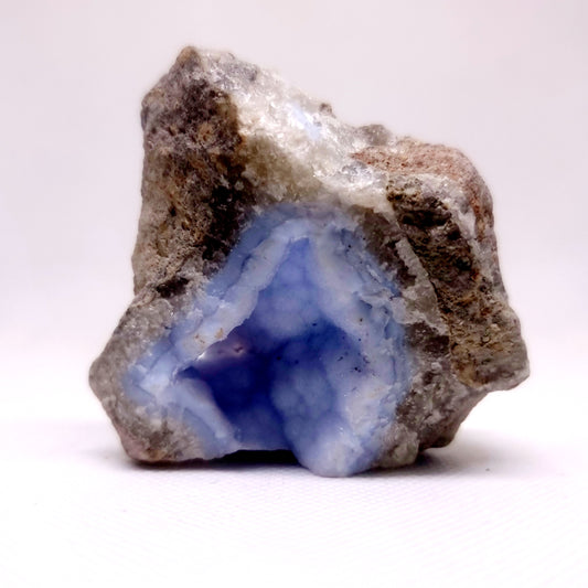 BLUE LACE AGATE GEODE 145 g - SERENITY, COMMUNICATION & INNER CALM