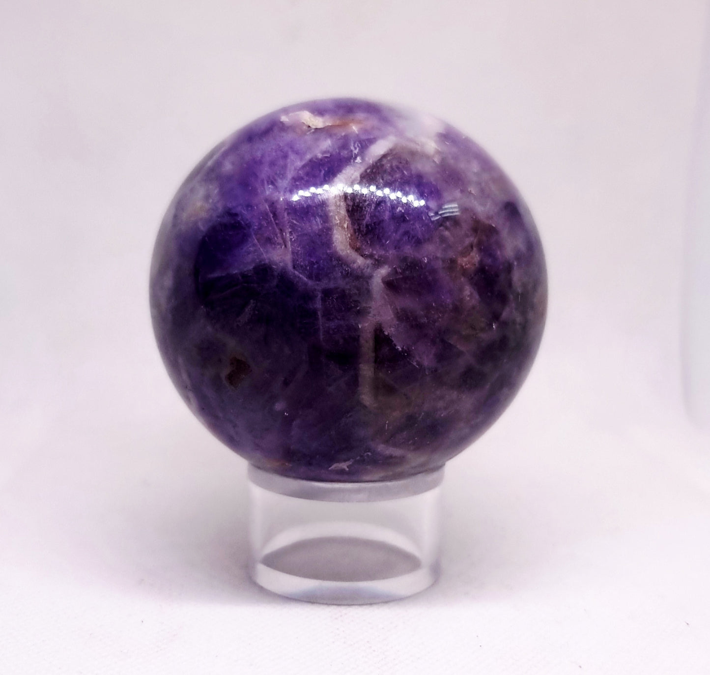 CHEVRON AMETHYST POLISHED SPHERE 8 cm ( 669 g ) - INTUITION