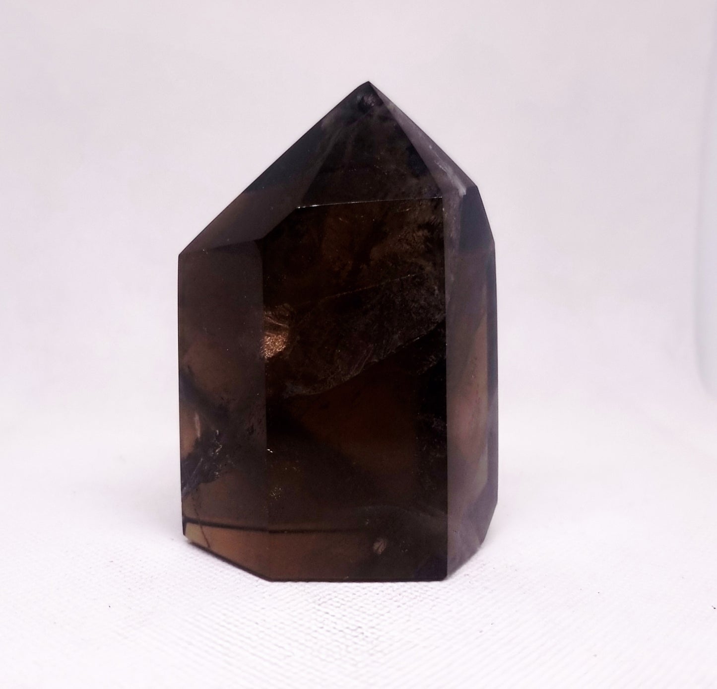 SMOKY QUARTZ POLISHED TOWER 8 cm ( 391 g ) - GROUNDING & PROTECTION