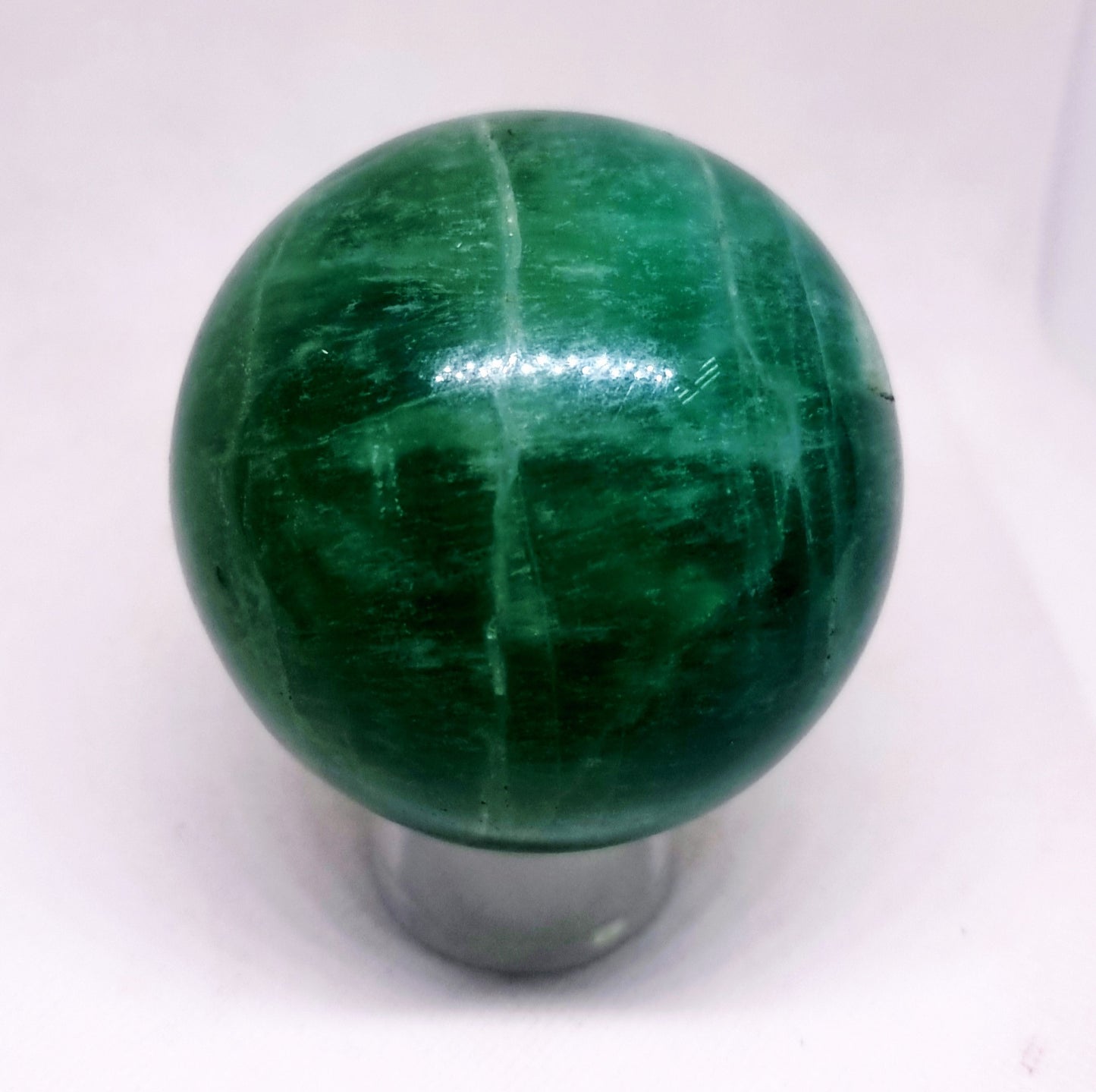 GREEN FLUORITE POLISHED SPHERE 9 cm (944 g) - CLARITY & ENERGY