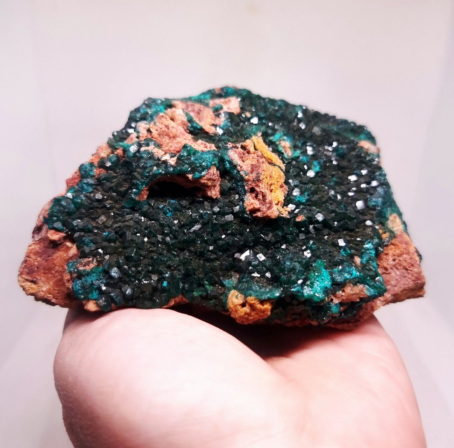DIOPTASE ON MATRIX SPECIMEN (451 g) - EMOTIONAL HEALING
