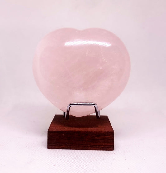ROSE QUARTZ POLISHED HEART 8 x 7 cm -  UNCONDITIONAL LOVE