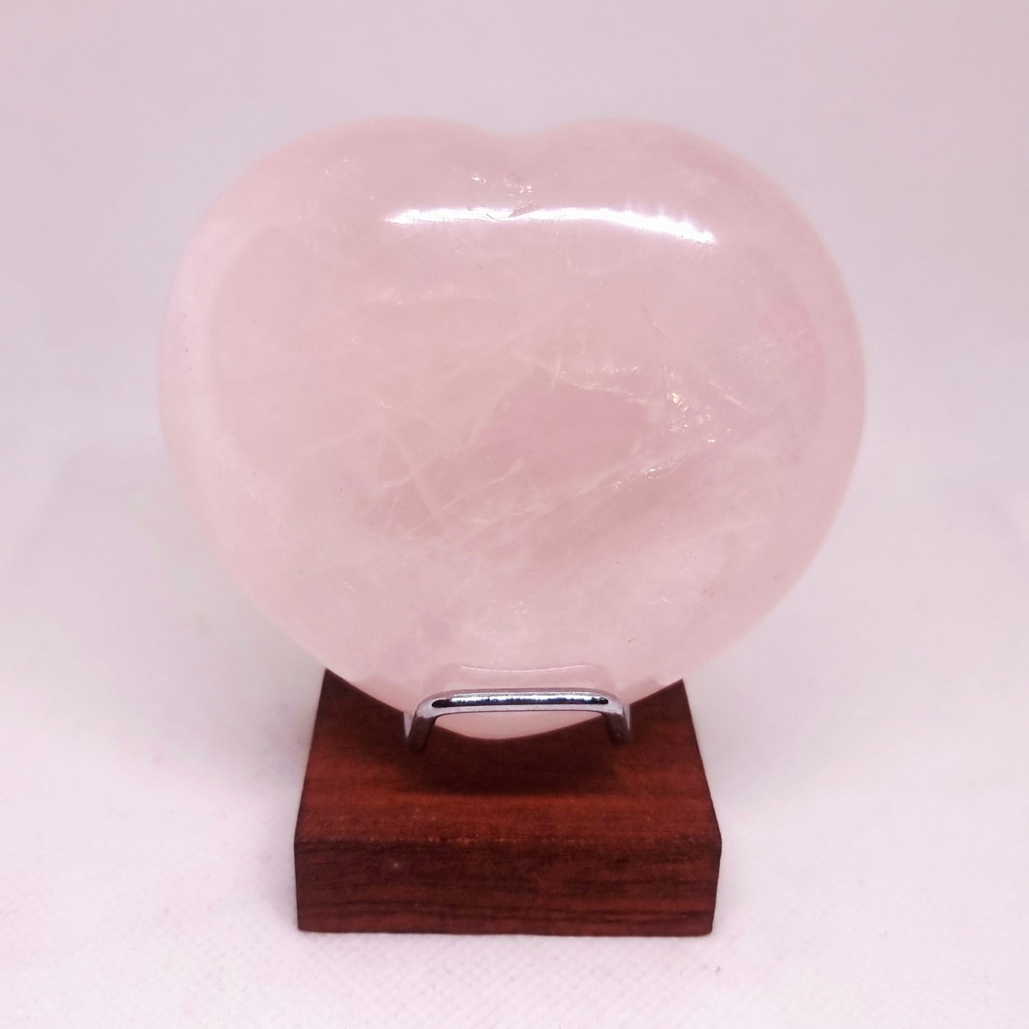 ROSE QUARTZ POLISHED HEART 8 x 7 cm -  UNCONDITIONAL LOVE