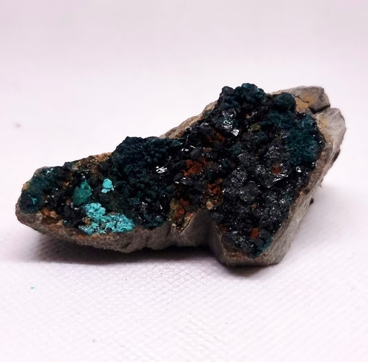 RARE LIBETHENITE ON DOLOMITE SPECIMEN 97 g - BALANCING