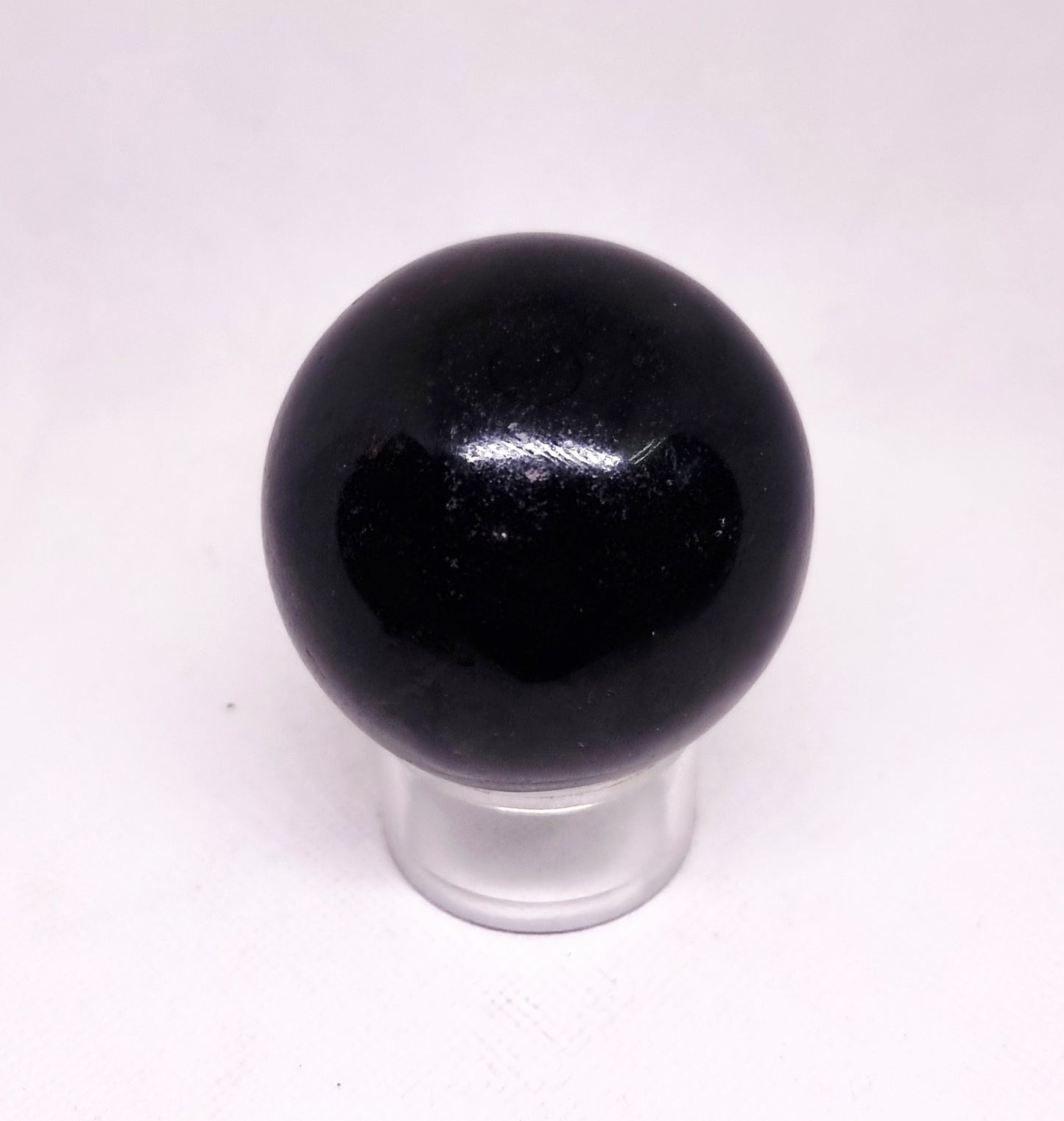 BLACK TOURMALINE POLISHED SPHERE 6 cm - SHAMANIC PROTECTION