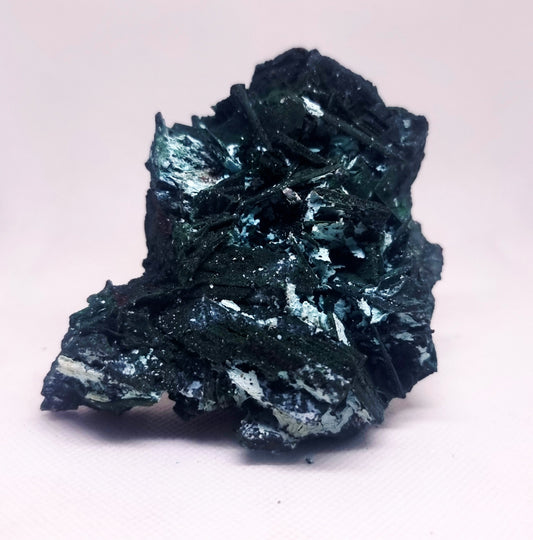 RARE BLADED MALACHITE PSEUDOMORPH SPECIMEN 356 g - HEART HEALER