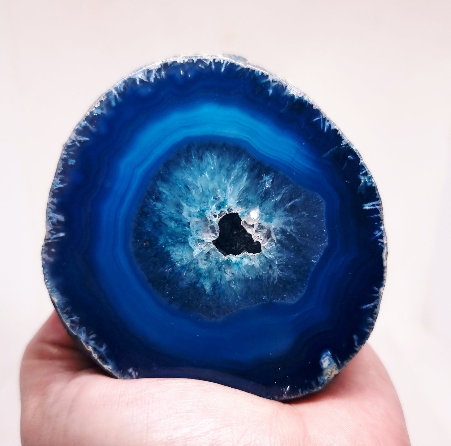 TEAL AGATE GEODE 455 g - INNER PEACE