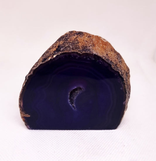 PURPLE AGATE GEODE 232 g - INTUITION & DIVINITY