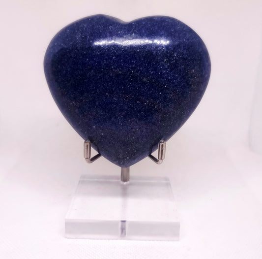 LAZULITE POLISHED HEART 9 cm - INTUITION