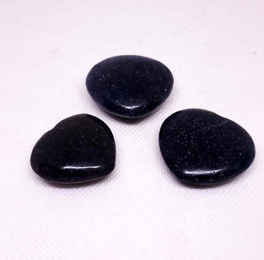 LAZULITE POLISHED HEARTS 3 cm - INTUITION