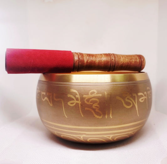 TIBETAN BRASS SINGING BOWL LARGE