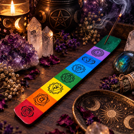 CHAKRA INCENSE WOODEN BURNER