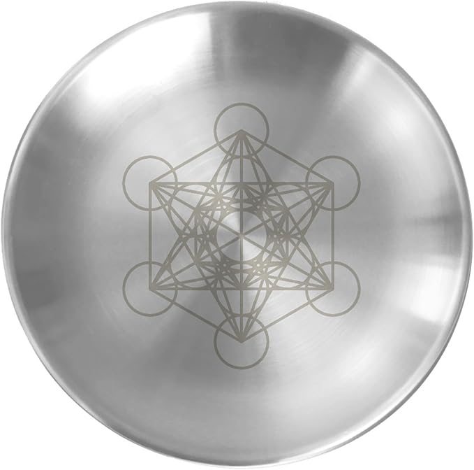 Metatron Altar Metal Plate/Tray 14 cm - Wildlings Crystals South Africa