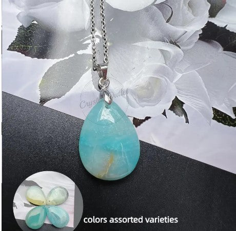 AMAZONITE PENDANT NECKLACE - COMMUNICATION