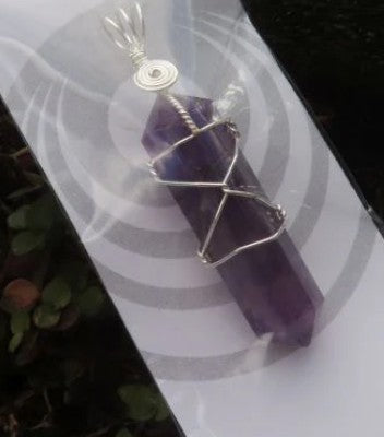 DOUBLE TERMINATED AMETHYST PENDANT - INTUITION