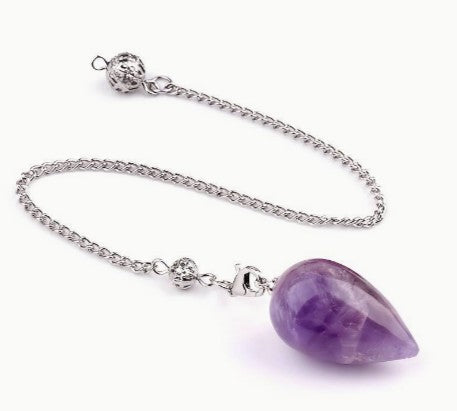 AMETHYST OVAL PENDULUM - DIVINATION