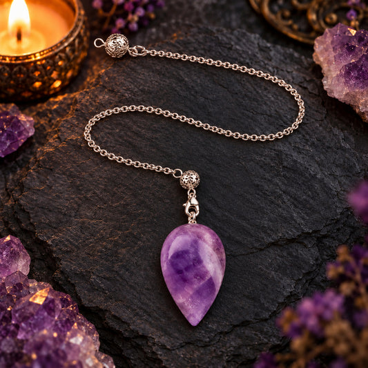 AMETHYST OVAL PENDULUM