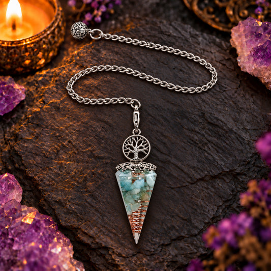 AQUAMARINE TRIANGLE PENDULUM
