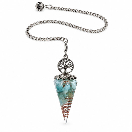 AQUAMARINE TRIANGLE PENDULUM