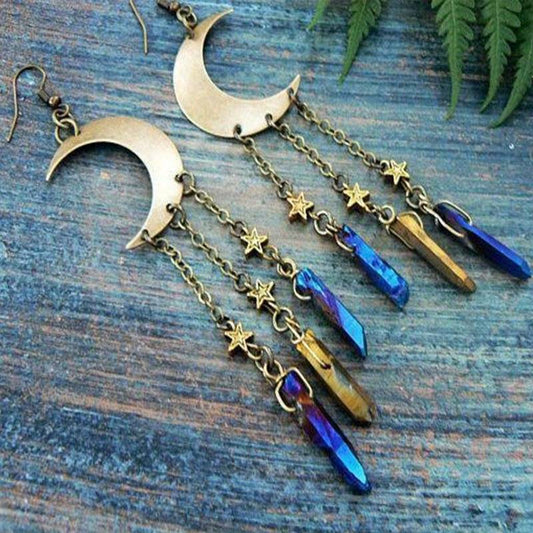 FLAME AURA QUARTZ EARRINGS - CONFIDENCE