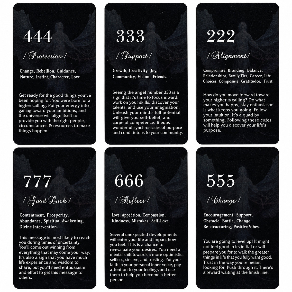ANGEL NUMBERS ORACLE CARDS - DIVINATION