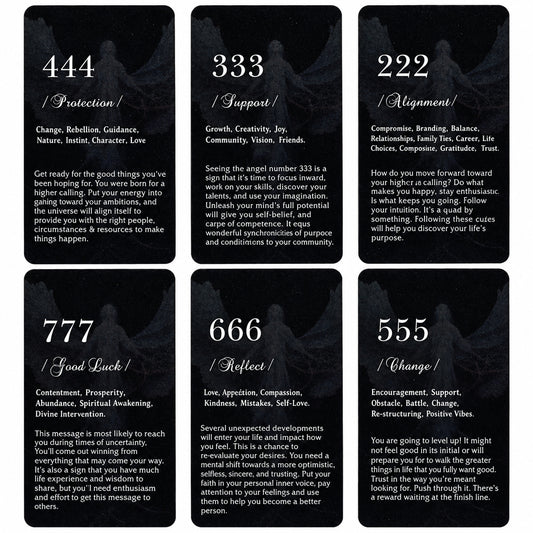 ANGEL NUMBERS ORACLE CARDS - DIVINATION