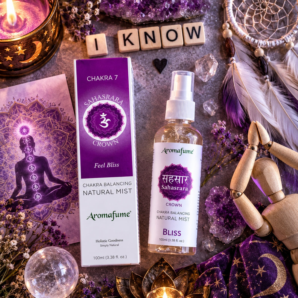 CROWN CHAKRA NATURAL MIST SPRAY - I KNOW