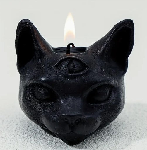 Black Cat Soy Scented Candle - Wildlings Crystals South Africa